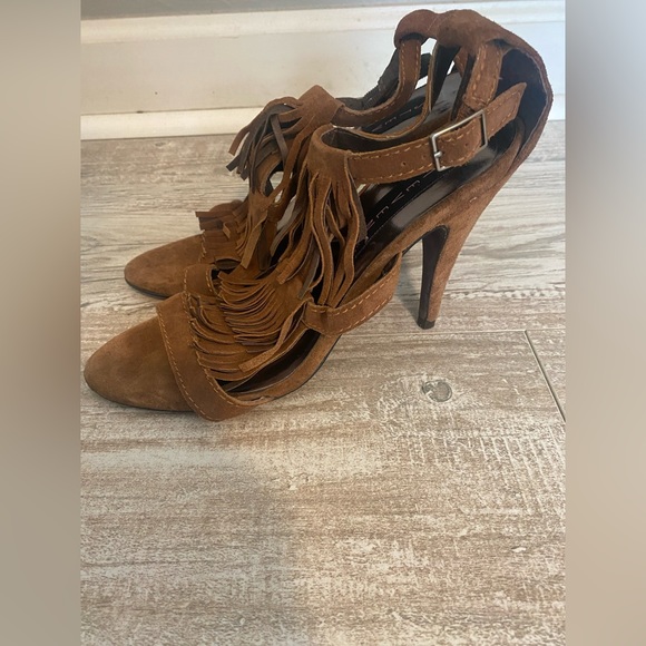 Steven By Steve Madden Shoes - STEVEN by Steve Madden Brown suede fringe heels 8